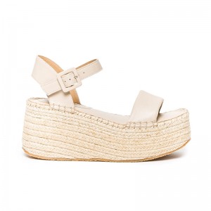 Bernardo Mallorca Espadrille Platform Sandaler Dame Beige | ZRS4178PR