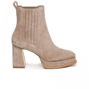 Bernardo Nicola Platform Støvler Dame Beige | DYE6165XQ