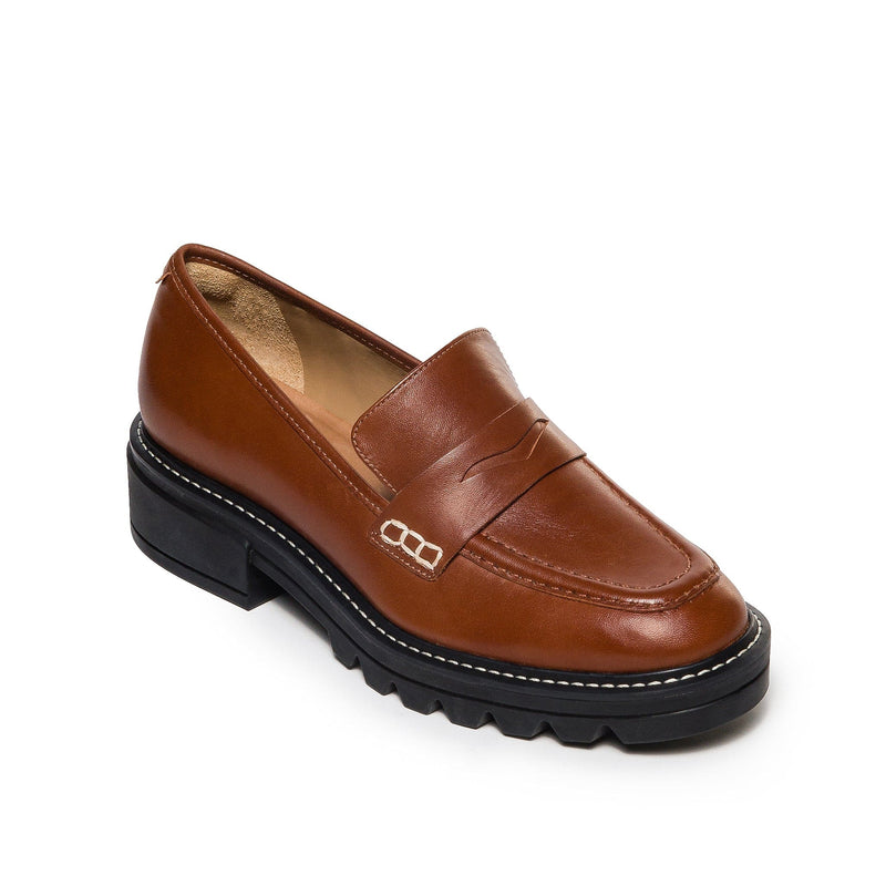 Bernardo Chandler Lug-Sole Loafers Dame Mørkebrune | BOS5530TG