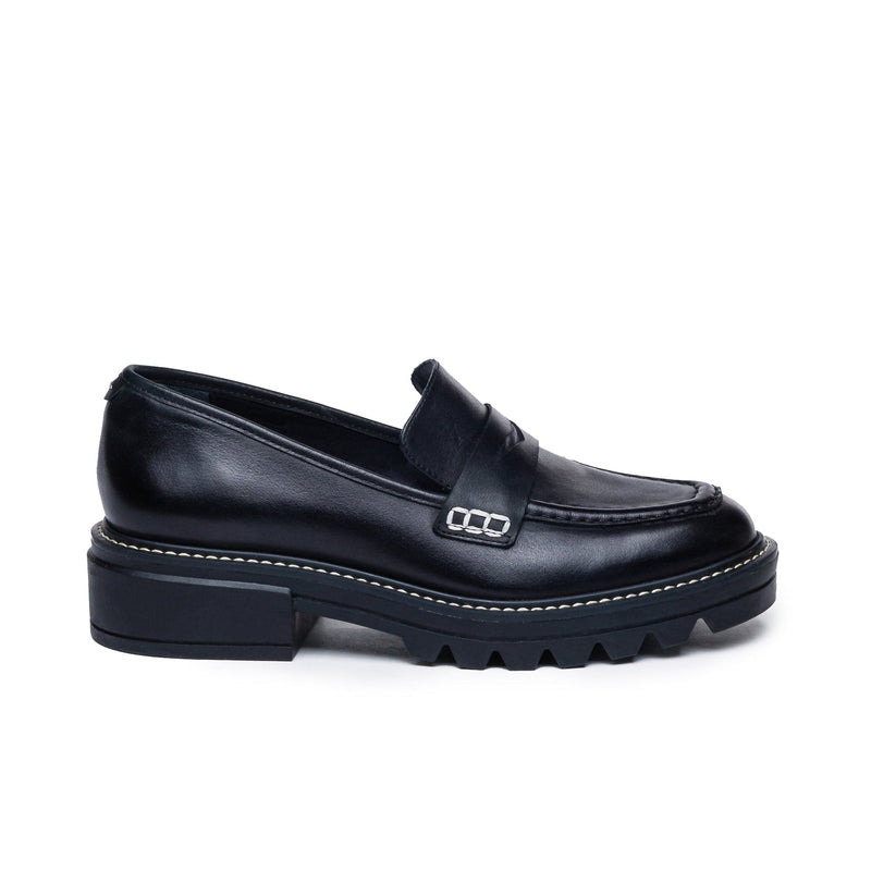 Bernardo Chandler Lug-Sole Loafers Dame Sort | UEA4973ZX