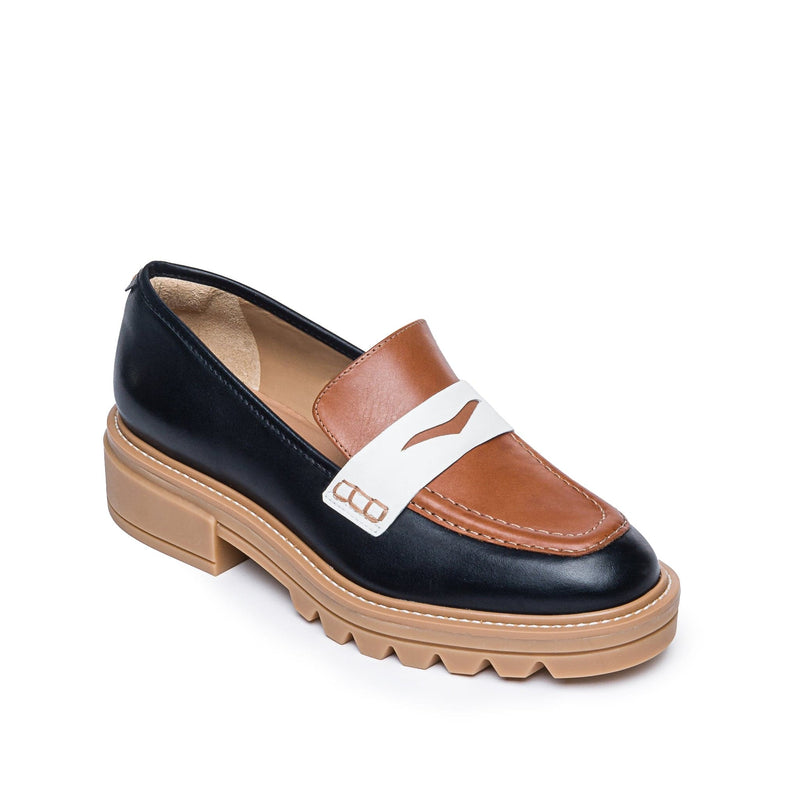 Bernardo Chandler Lug-Sole Loafers Dame Sort Mørkebrune | GLD352LB