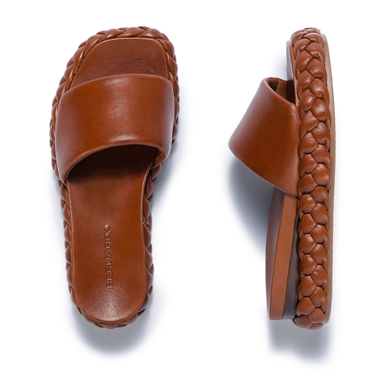 Bernardo Charleston Braided Slidesandaler Dame Chokolade | PHR353EX