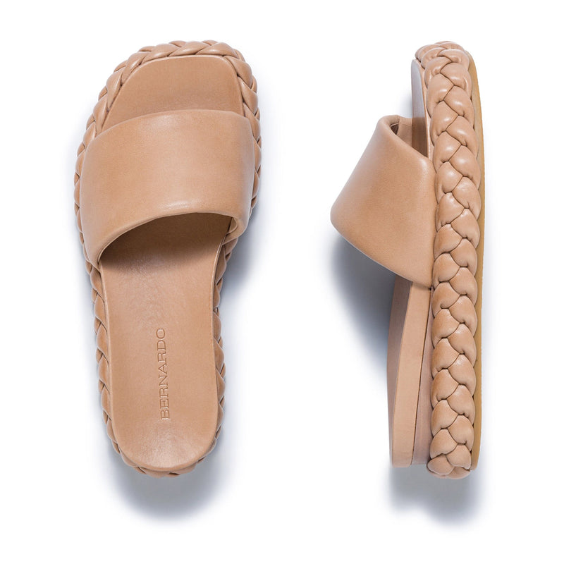 Bernardo Charleston Braided Slidesandaler Dame Brune | RNC174CM