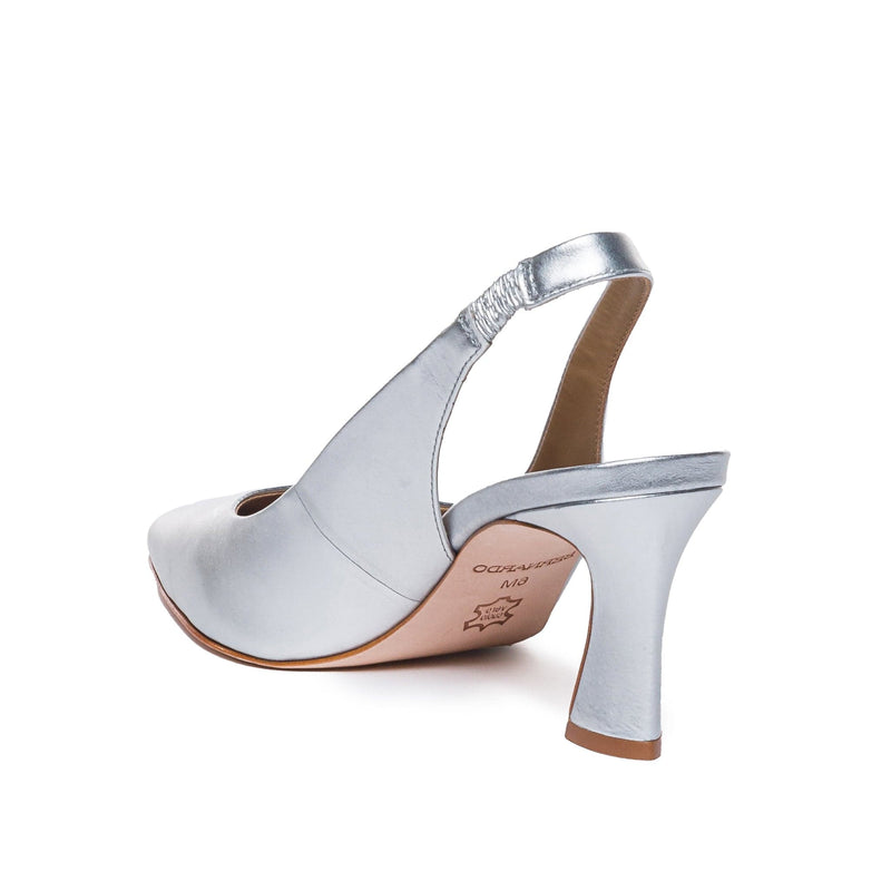 Bernardo Felicity Slingback Stiletter Dame Sølv | KJO659CG