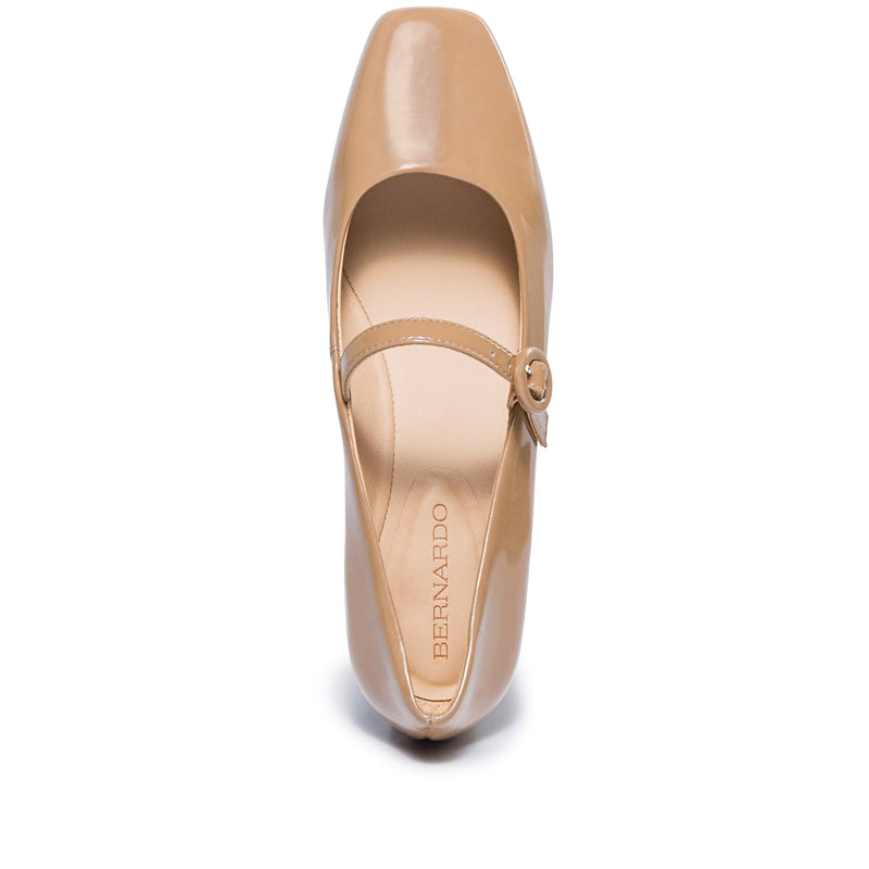 Bernardo Gabriela Mary Jane Ballerina Dame Beige | JUU8465IH