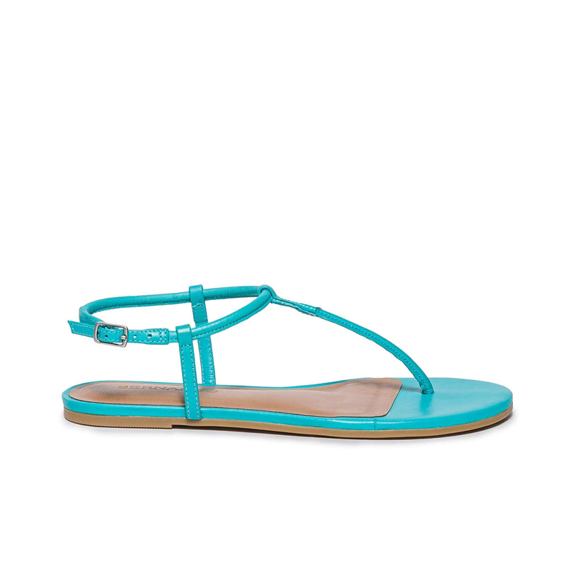 Bernardo Haven Thong Flade Sandaler Dame Blå | EKL9255EU