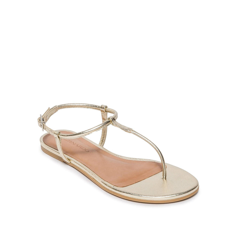 Bernardo Haven Thong Flade Sandaler Dame Guld | VAI9960NS