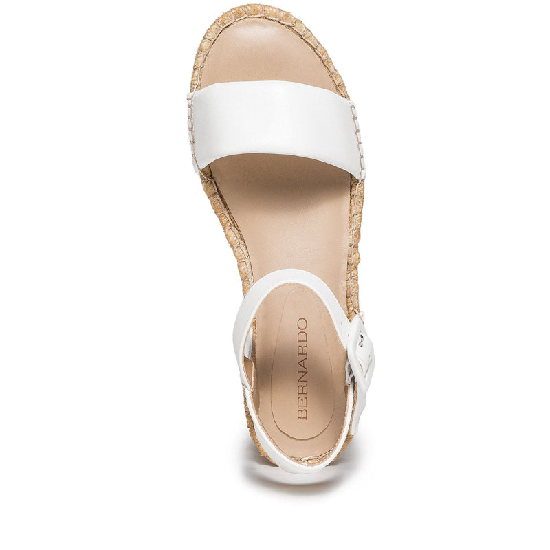 Bernardo Madrid Espadrille Kile Sandaler Dame Hvide | BYR87XW