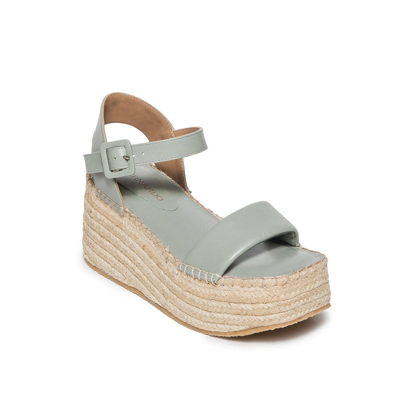 Bernardo Mallorca Espadrille Platform Sandaler Dame Lysegrøn | BQX79100OK