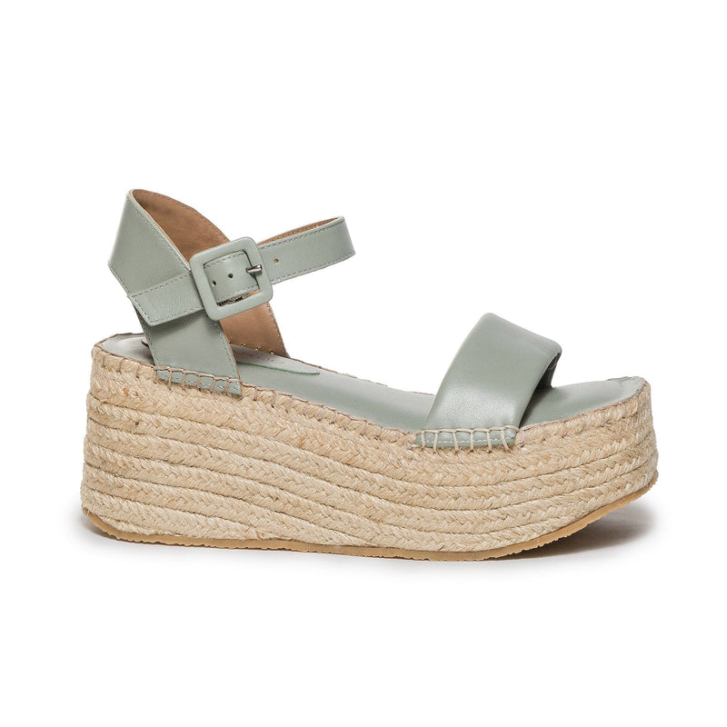 Bernardo Mallorca Espadrille Platform Sandaler Dame Lysegrøn | BQX79100OK