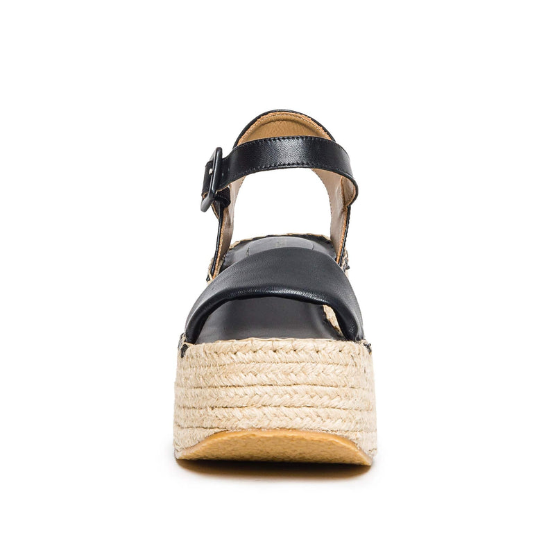 Bernardo Mallorca Espadrille Platform Sandaler Dame Sort | MSE1620XU