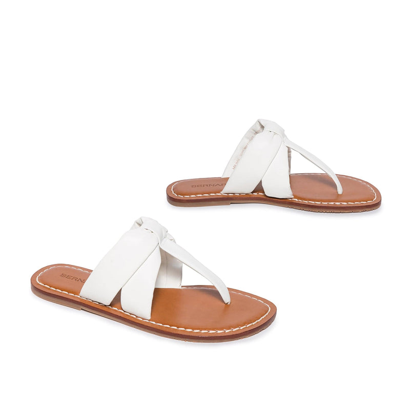 Bernardo Margaret Thong Slidesandaler Dame Hvide | FSN4256LK