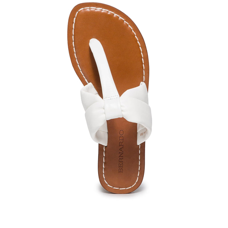 Bernardo Margaret Thong Slidesandaler Dame Hvide | FSN4256LK