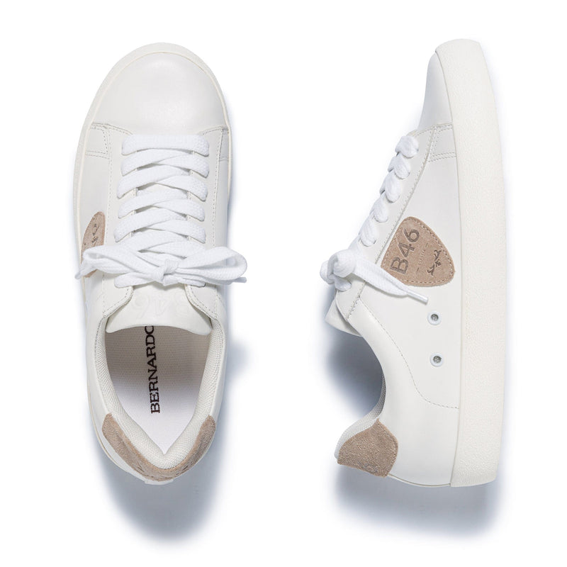 Bernardo Tatum Sneakers Dame Hvide Beige | XRP653CF