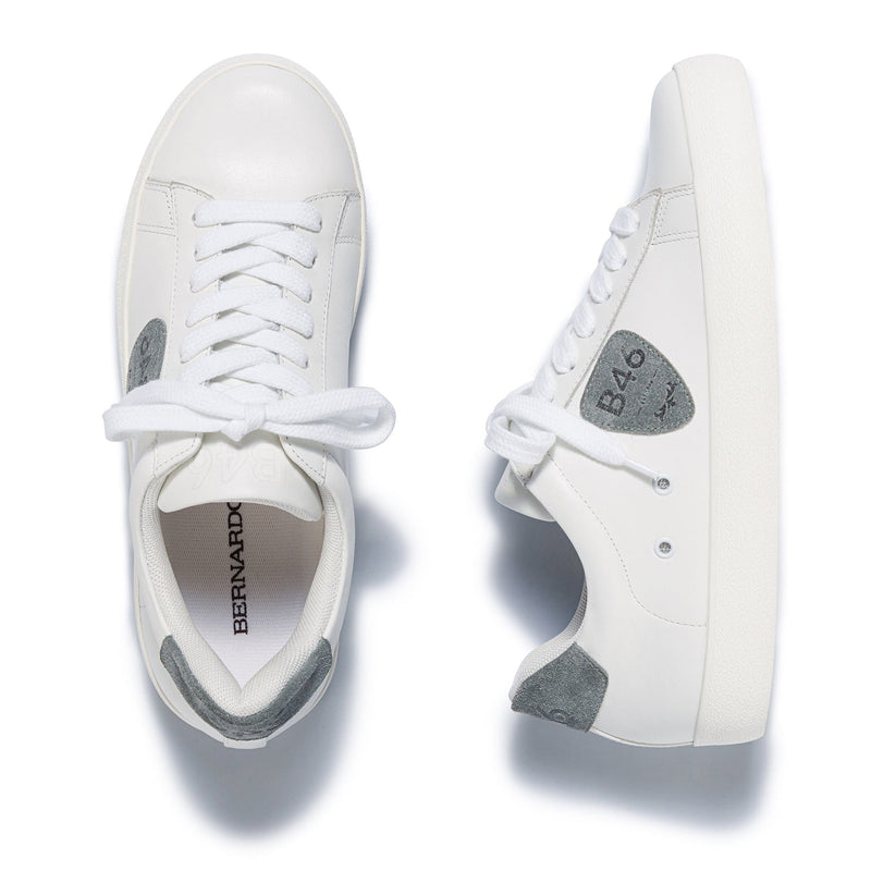 Bernardo Tatum Sneakers Dame Hvide Blå | BBJ2495BJ