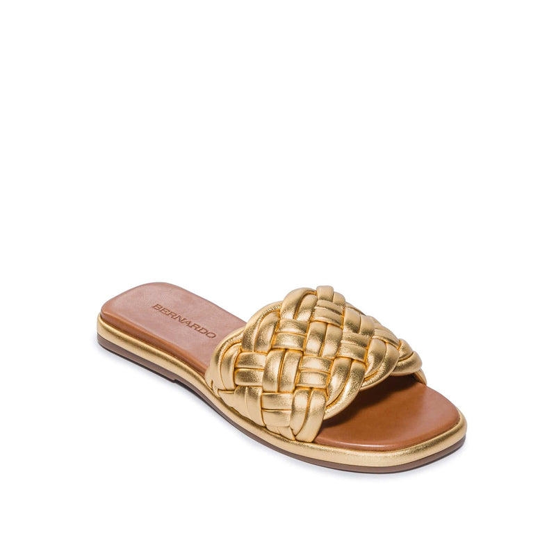 Bernardo Troy Woven Slidesandaler Dame Guld | VQP3238RY