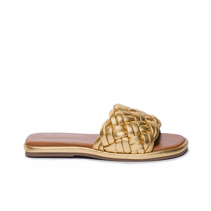 Bernardo Troy Woven Slidesandaler Dame Guld | VQP3238RY