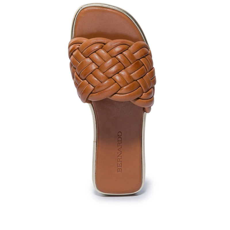 Bernardo Troy Woven Slidesandaler Dame Mørkebrune | NIJ7827BR