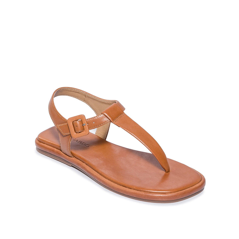 Bernardo Tucson T-Strap Flade Sandaler Dame Mørkebrune | PKJ9653FY