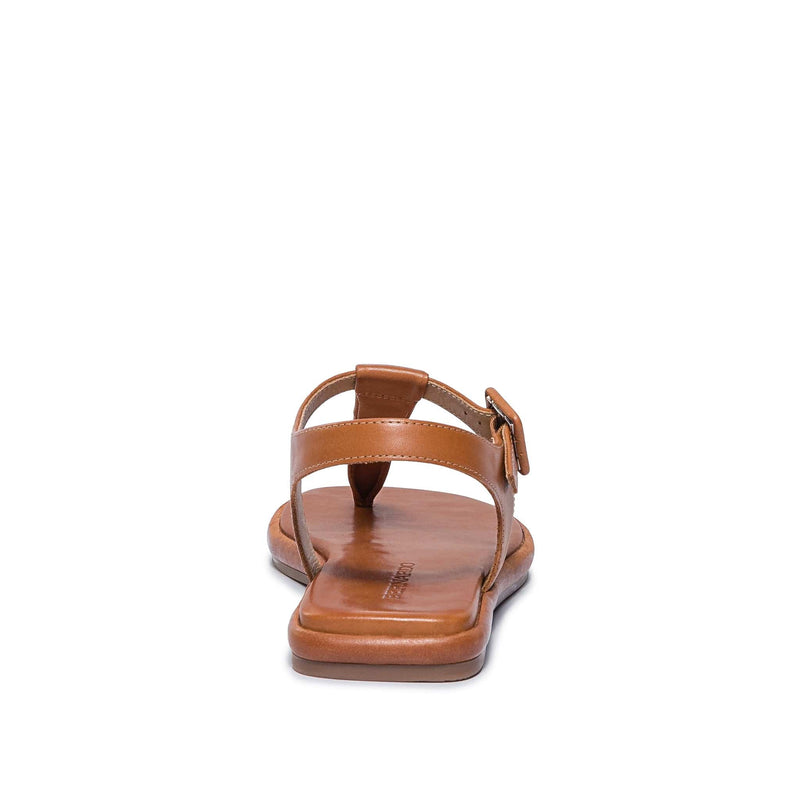 Bernardo Tucson T-Strap Flade Sandaler Dame Mørkebrune | PKJ9653FY