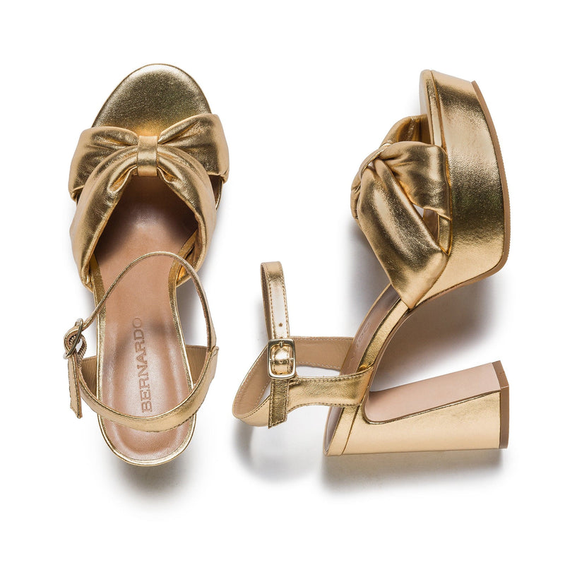 Bernardo Veronika Platform Sandaler Dame Guld | NKX43YP