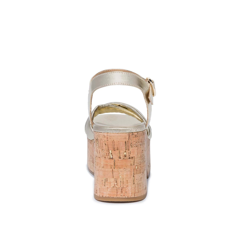 Bernardo Weston Platform Sandaler Dame Guld | VDN428RI